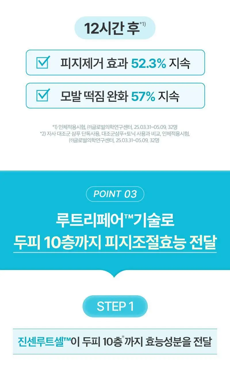 [피지&냄새OUT] 두피열-9도 려 루트젠 아쿠아필 두피토닉 100ML+50ML 기획 및 단품 상세페이지 11